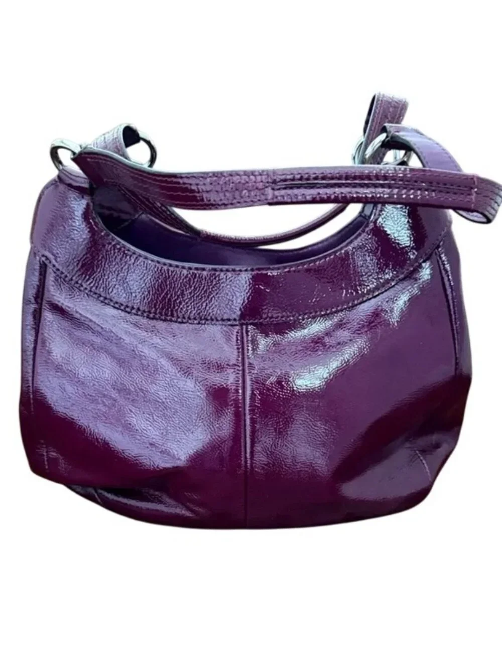 Coach Soho Purple Patent Leather Hobo Shoulder Bag - Picture 6 of 8